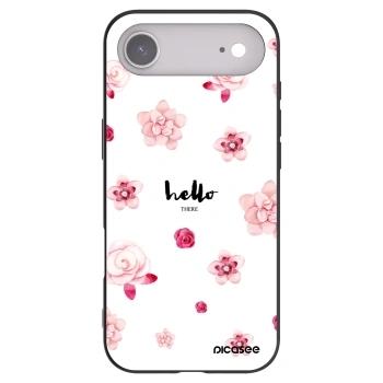 Picasee silikonowe czarne etui na Apple iPhone Air - Hello there