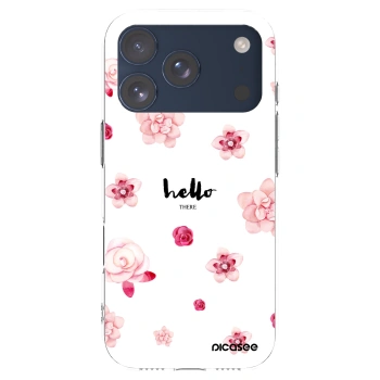 Picasee silikonowe przeźroczyste etui na Apple iPhone 17 Pro - Hello there