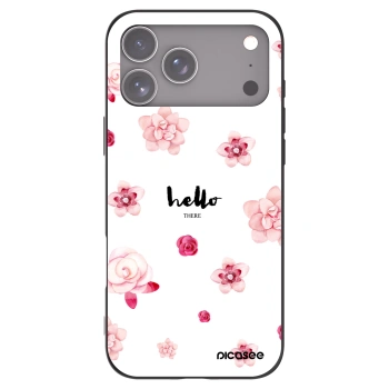 Picasee silikonowe czarne etui na Apple iPhone 17 Pro Max - Hello there