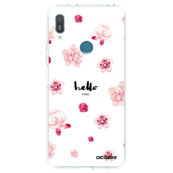Picasee silikonowe przeźroczyste etui na Huawei Y6 2019 - Hello there
