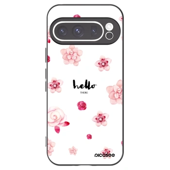 Picasee silikonowe czarne etui na Google Pixel 9 Pro XL - Hello there