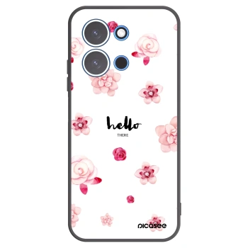 Picasee silikonowe czarne etui na Xiaomi Redmi 15C 4G - Hello there