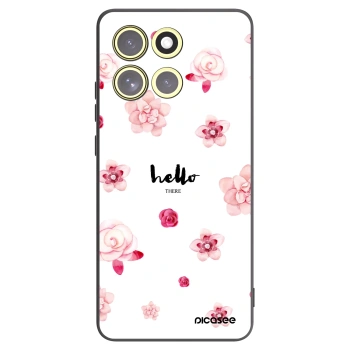 Picasee silikonowe czarne etui na Motorola Moto G86 Power 5G - Hello there