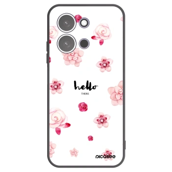 Picasee silikonowe czarne etui na Xiaomi Redmi 15C 5G - Hello there