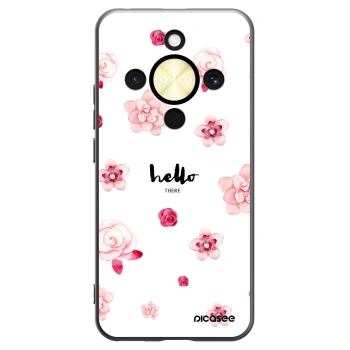 Picasee silikonowe czarne etui na Honor Magic8 Lite 5G - Hello there