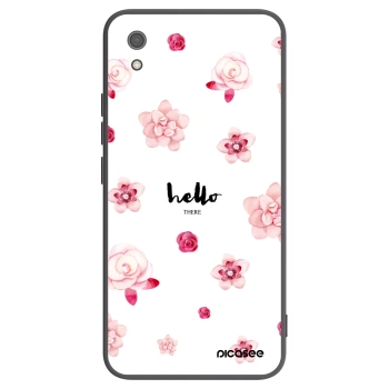 Picasee silikonowe czarne etui na Xiaomi Redmi 7A - Hello there