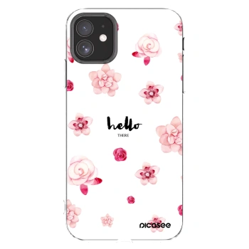 Picasee silikonowe przeźroczyste etui na Apple iPhone 11 - Hello there