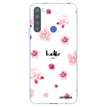 Picasee silikonowe przeźroczyste etui na Xiaomi Redmi Note 8T - Hello there