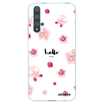 Picasee silikonowe przeźroczyste etui na Huawei Nova 5T - Hello there