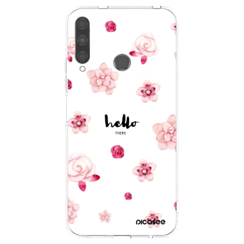 Picasee silikonowe przeźroczyste etui na Huawei P40 Lite E - Hello there