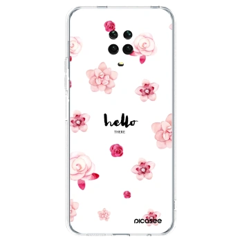 Picasee silikonowe przeźroczyste etui na Xiaomi Redmi Note 9 Pro - Hello there