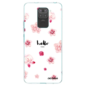 Picasee silikonowe czarne etui na Xiaomi Redmi Note 9 - Hello there