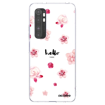 Picasee silikonowe przeźroczyste etui na Xiaomi Mi Note 10 Lite - Hello there
