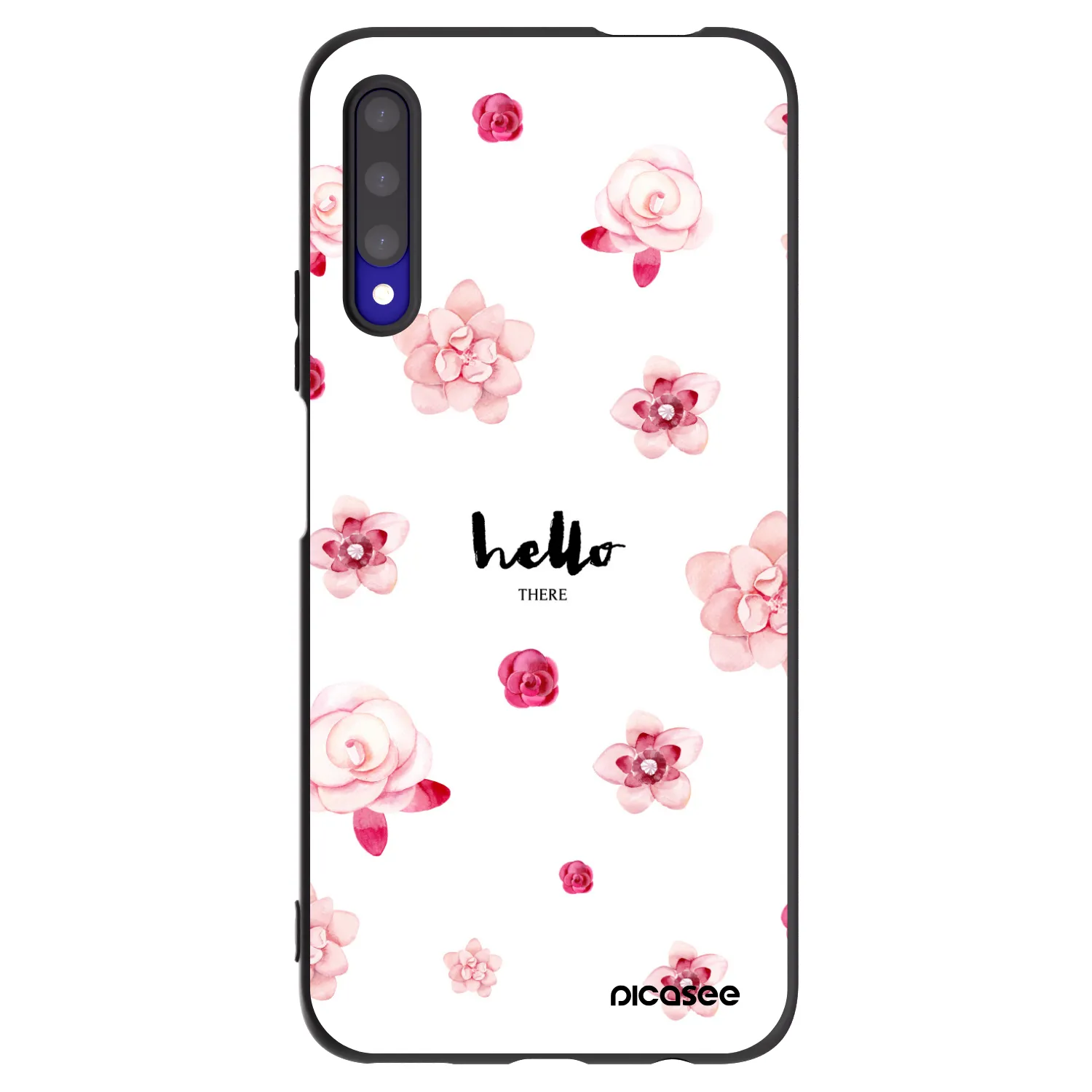 Picasee silikonowe czarne etui na Honor 9X Pro - Hello there