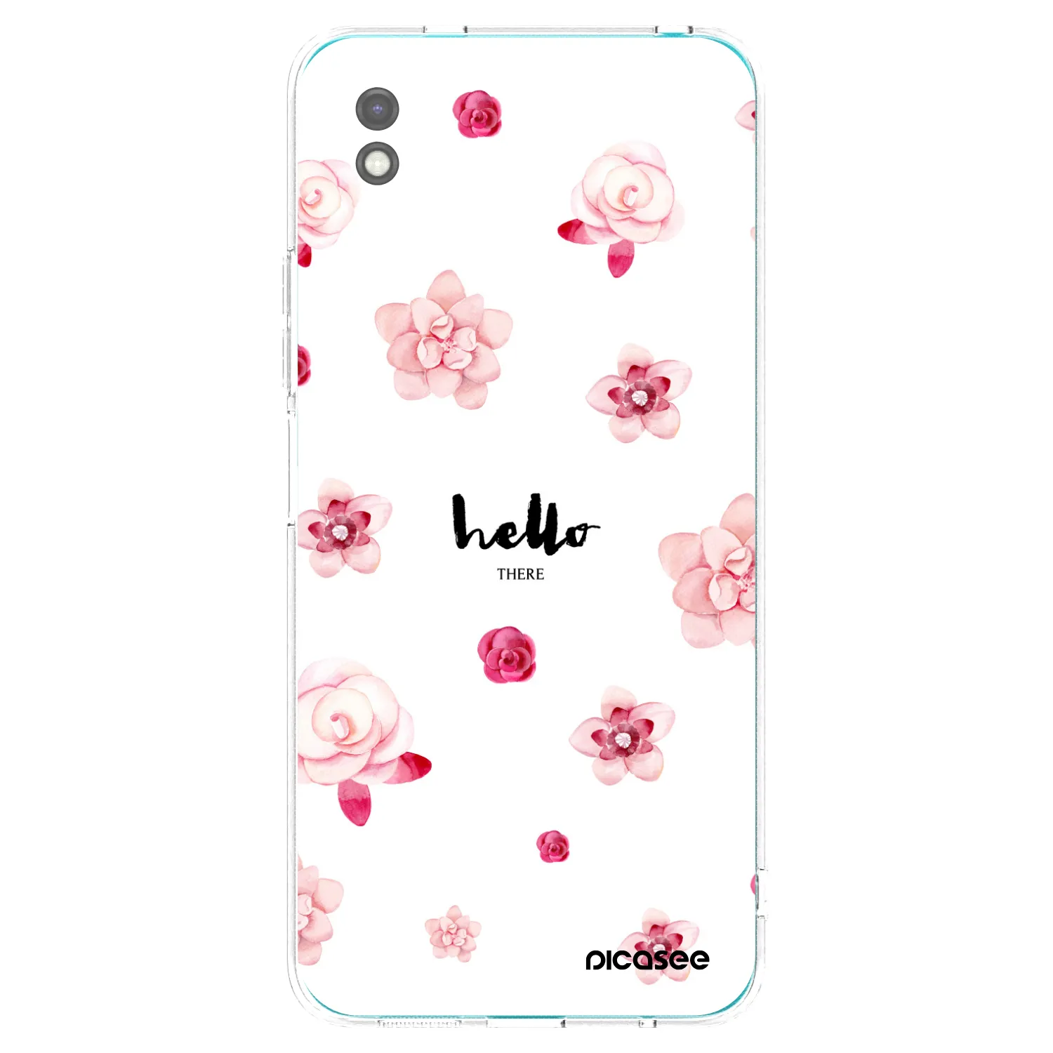 Picasee silikonowe czarne etui na Xiaomi Redmi 9A - Hello there