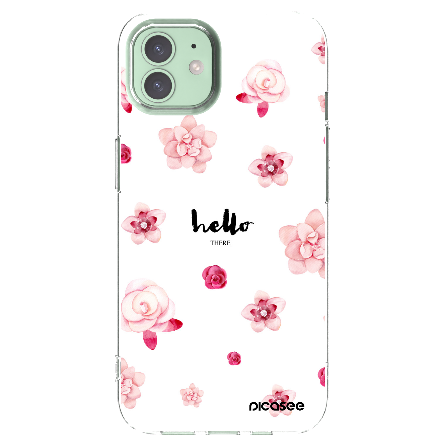 Picasee silikonowe przeźroczyste etui na Apple iPhone 12 Pro - Hello there