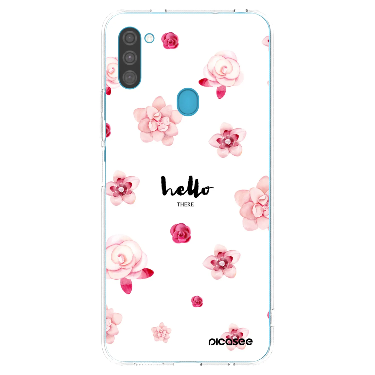 Picasee silikonowe przeźroczyste etui na Samsung Galaxy M11 - Hello there