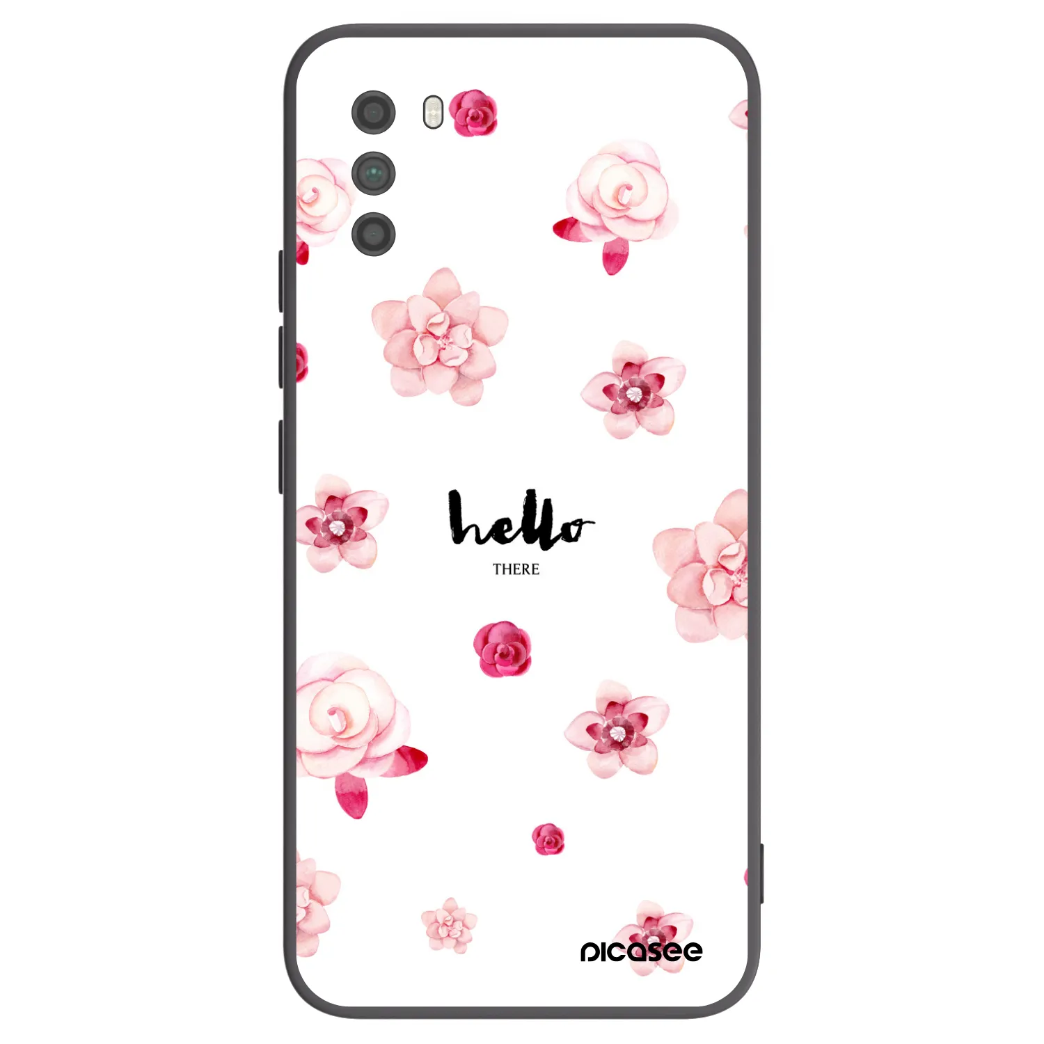 Picasee silikonowe czarne etui na Xiaomi Poco M3 - Hello there