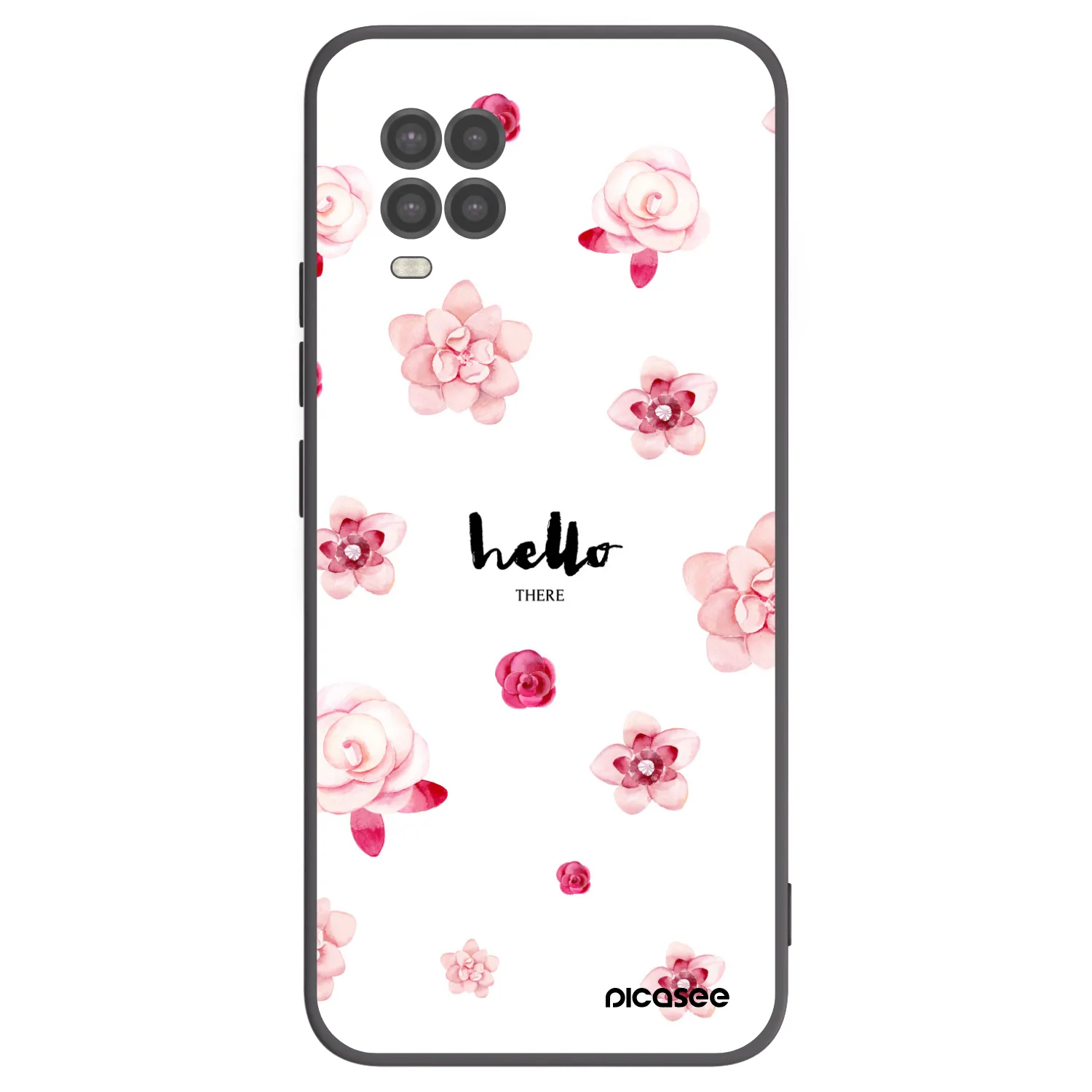 Picasee silikonowe czarne etui na Xiaomi Mi 10 Lite - Hello there