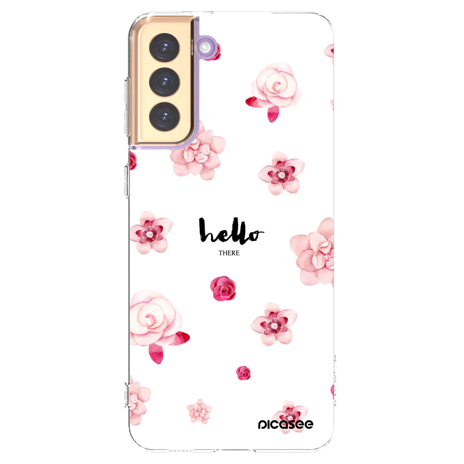 Picasee silikonowe przeźroczyste etui na Samsung Galaxy S21+ 5G G996F - Hello there