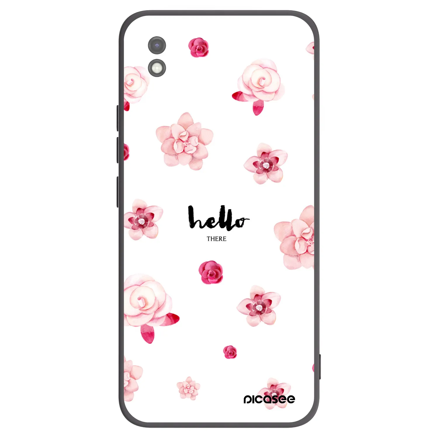 Picasee silikonowe czarne etui na Xiaomi Redmi 9AT - Hello there