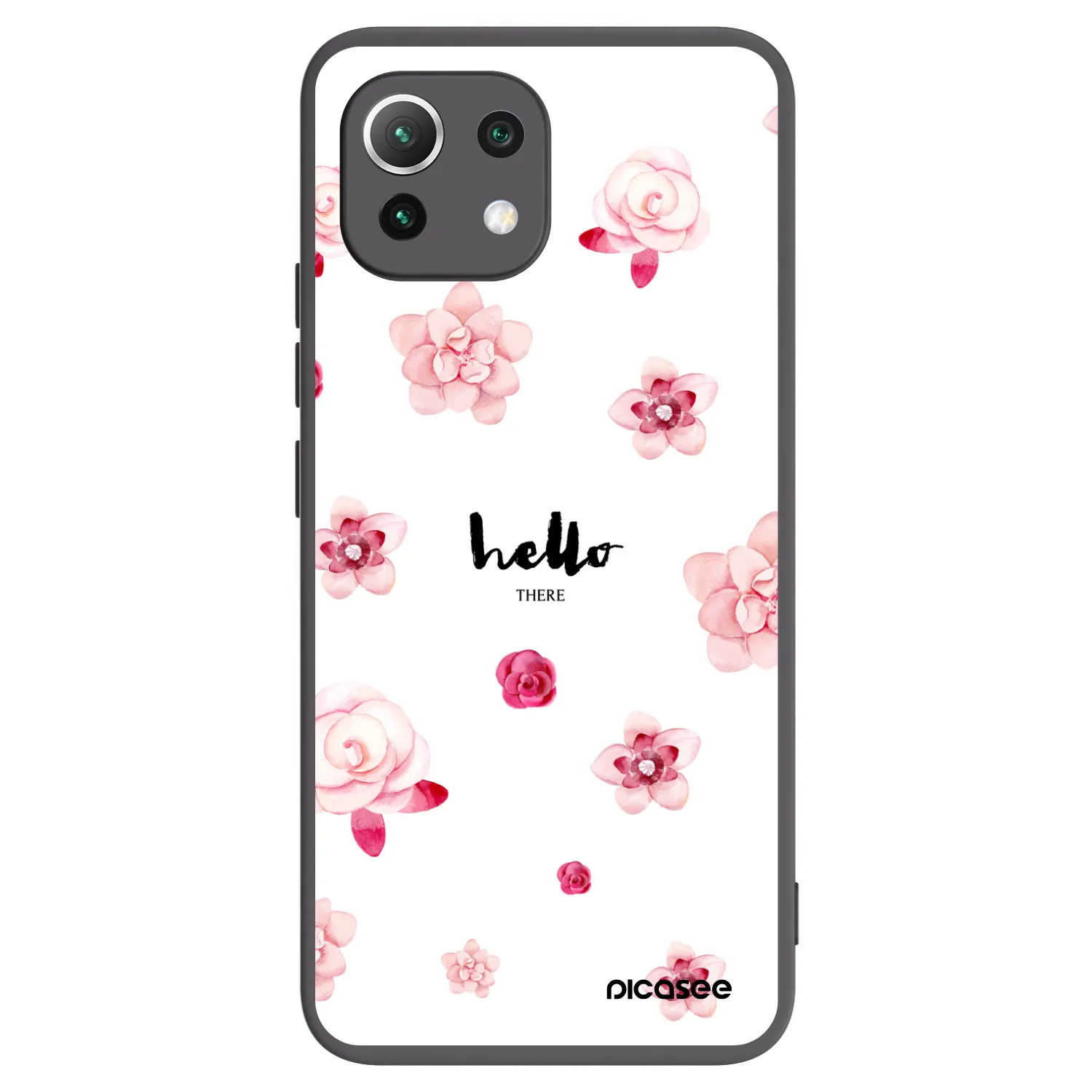 Picasee silikonowe czarne etui na Xiaomi Mi 11 Lite - Hello there