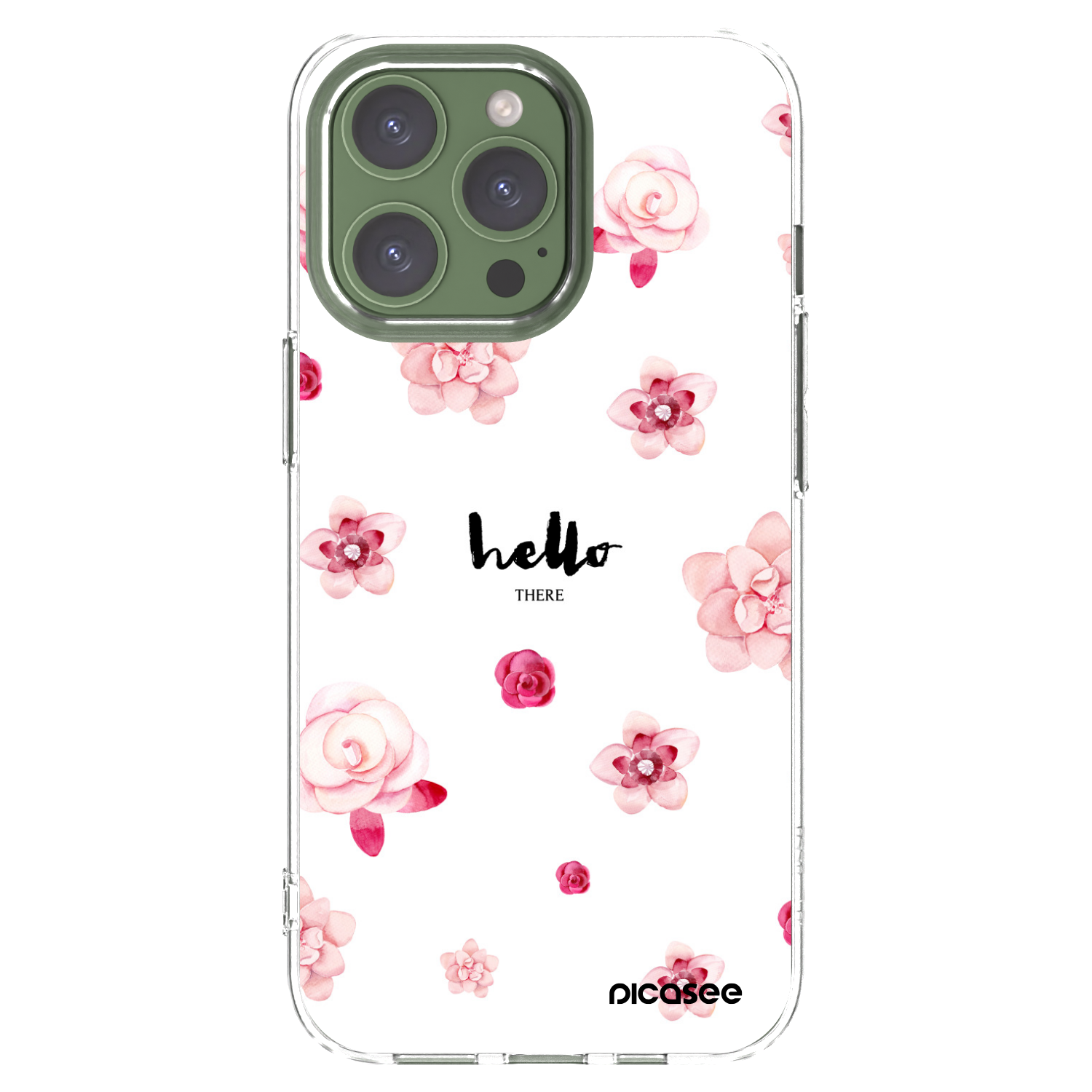 Picasee silikonowe przeźroczyste etui na Apple iPhone 13 Pro - Hello there