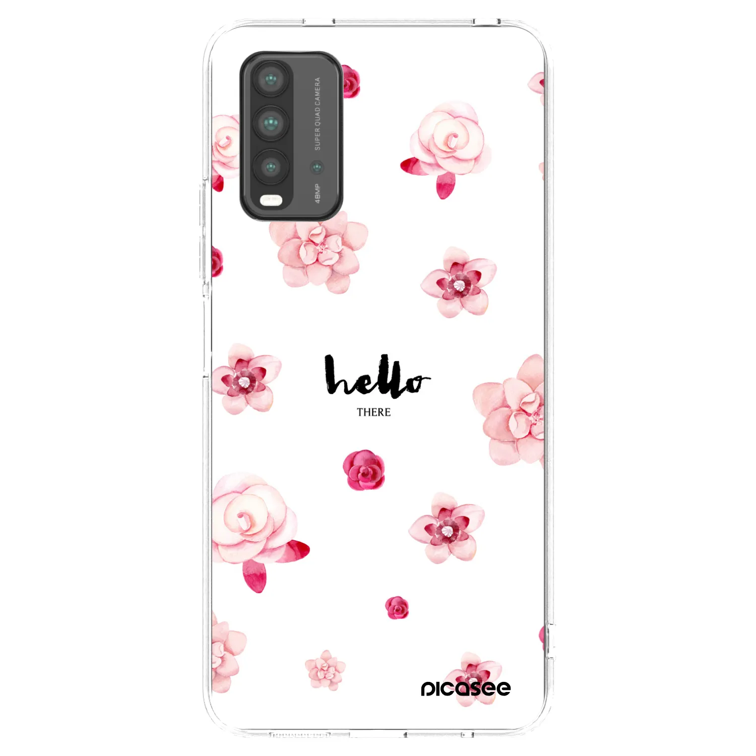 Picasee silikonowe czarne etui na Xiaomi Redmi 9T - Hello there