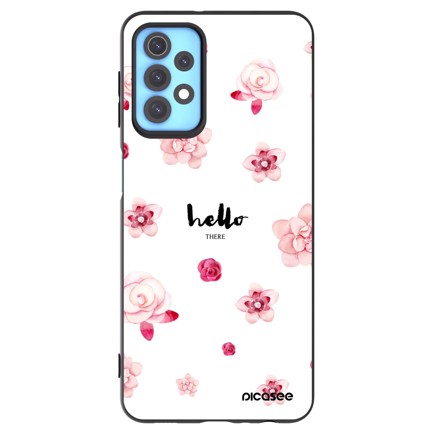 Picasee silikonowe czarne etui na Samsung Galaxy A32 4G SM-A325F - Hello there