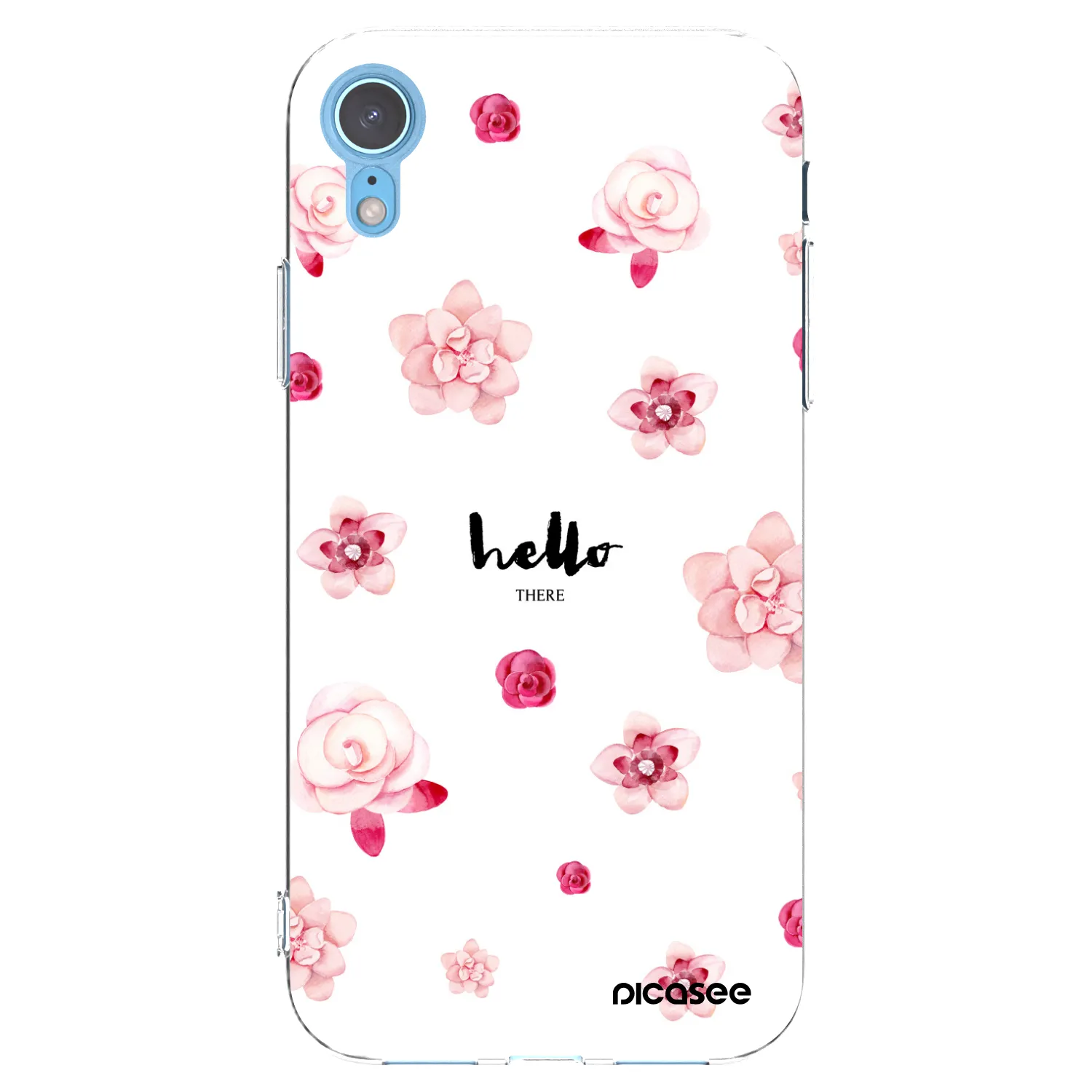 Picasee silikonowe przeźroczyste etui na Apple iPhone XR - Hello there