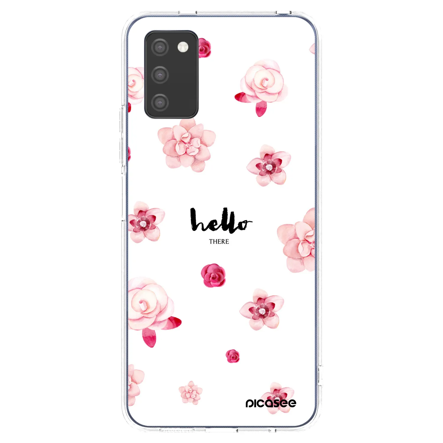Picasee silikonowe przeźroczyste etui na Samsung Galaxy A03s A037G - Hello there