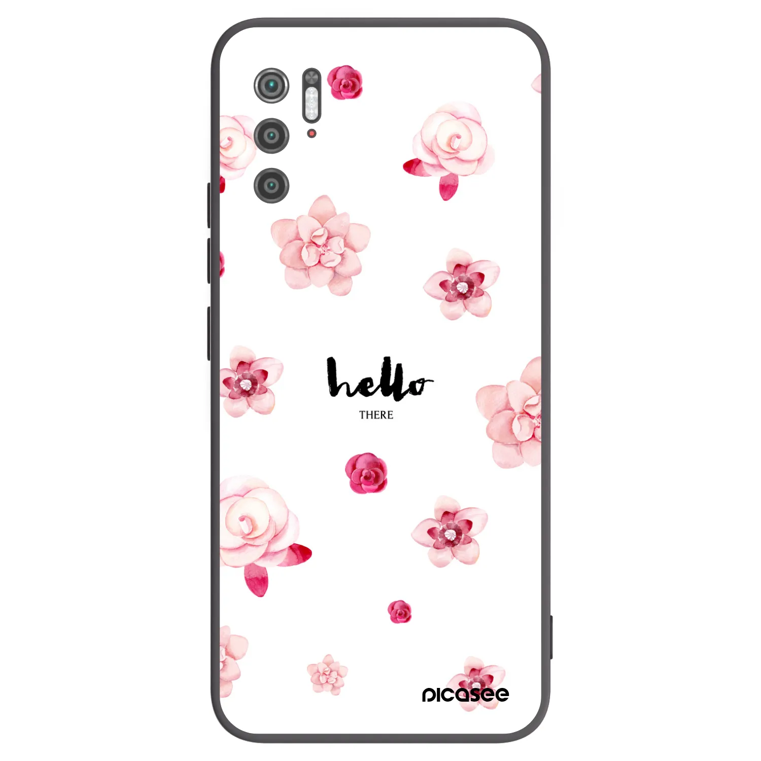 Picasee silikonowe czarne etui na Xiaomi Poco M3 Pro 5G - Hello there