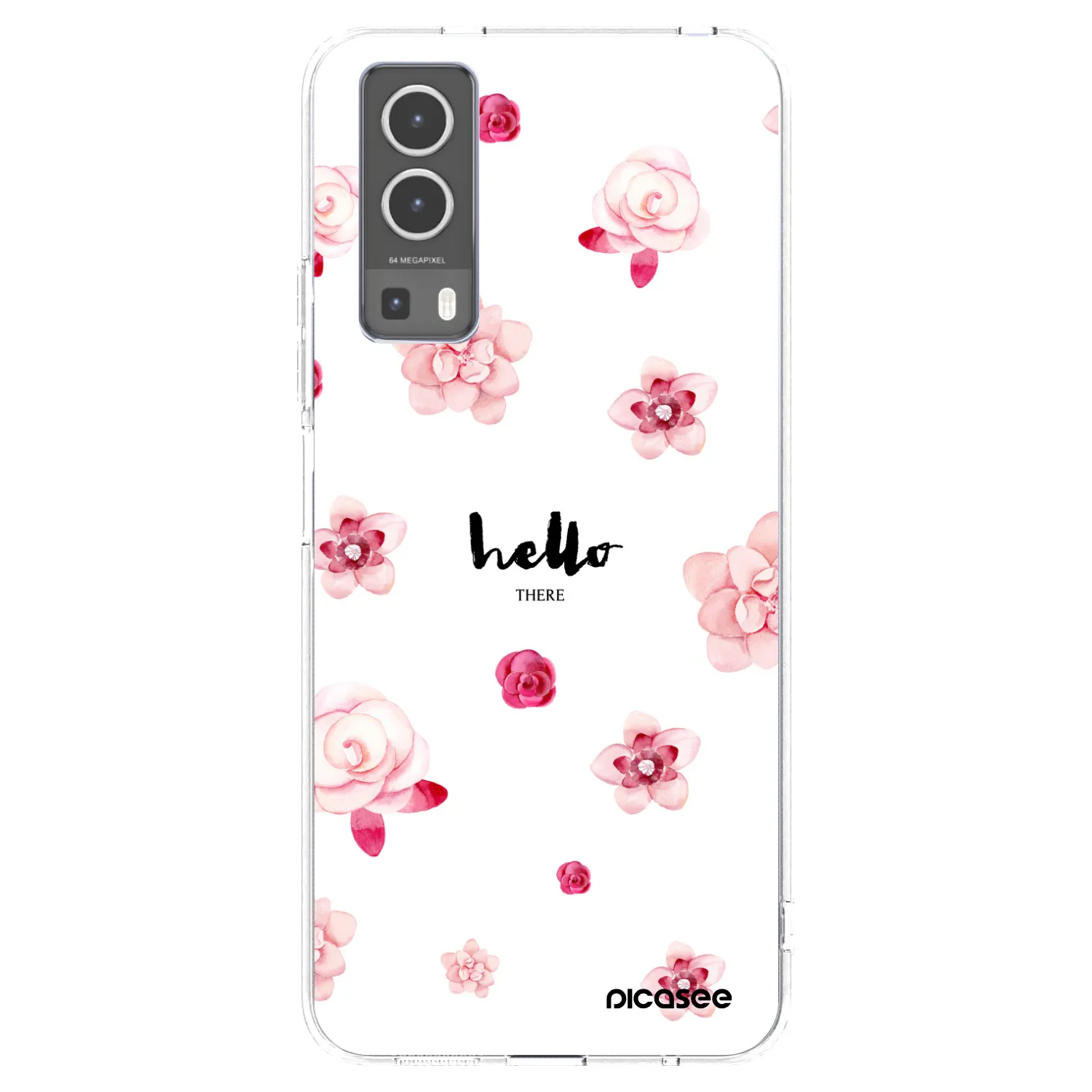 Picasee silikonowe przeźroczyste etui na Vivo Y72 5G - Hello there