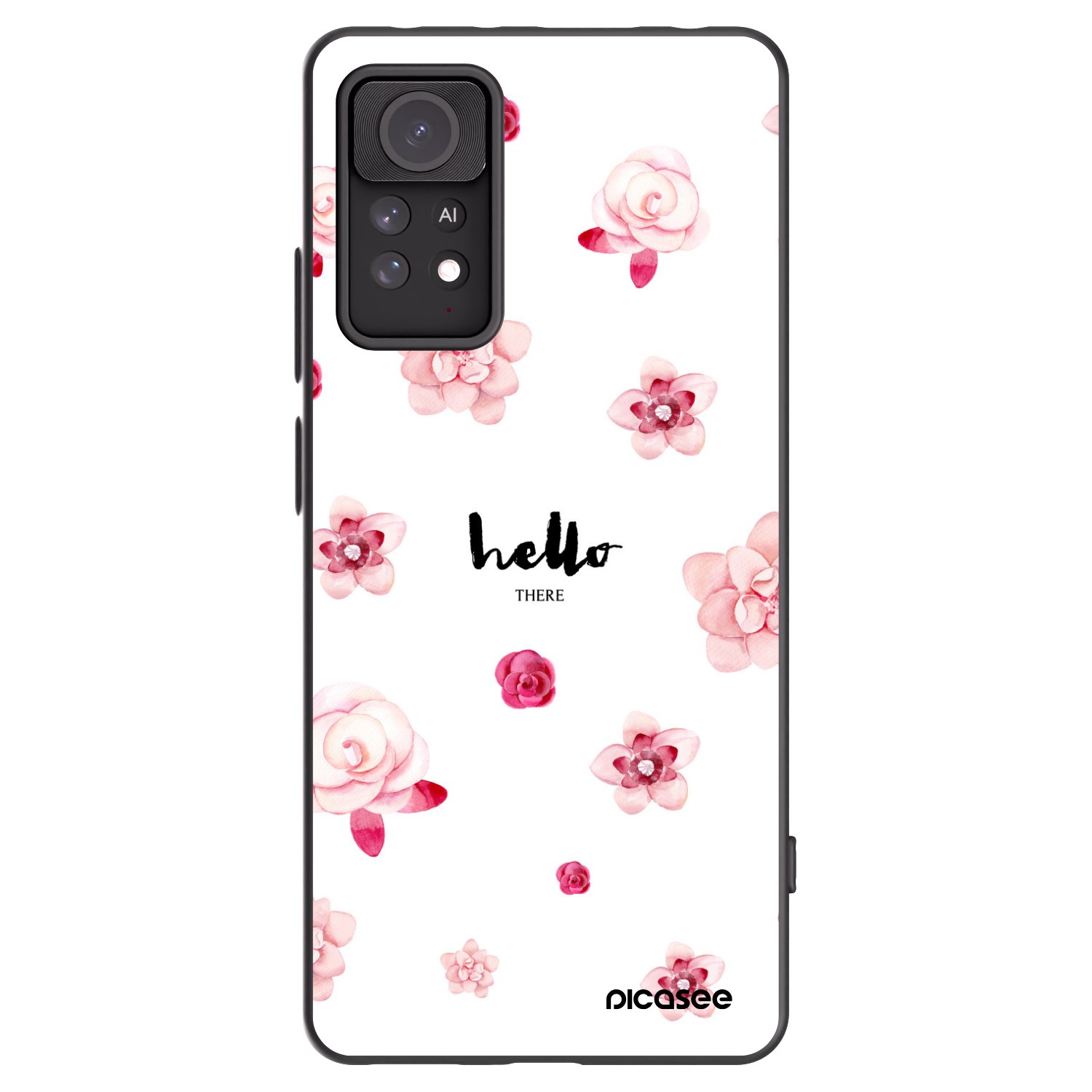 Picasee silikonowe czarne etui na Xiaomi Redmi Note 11 Pro 5G - Hello there