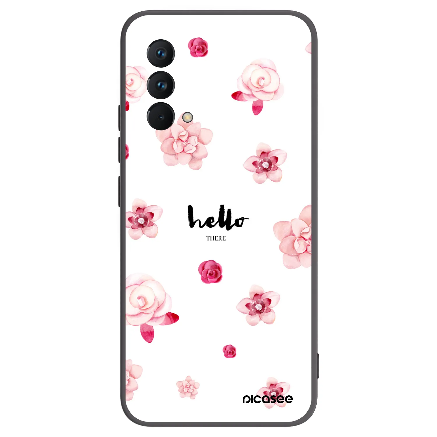 Picasee silikonowe czarne etui na Realme GT Master Edition 5G - Hello there