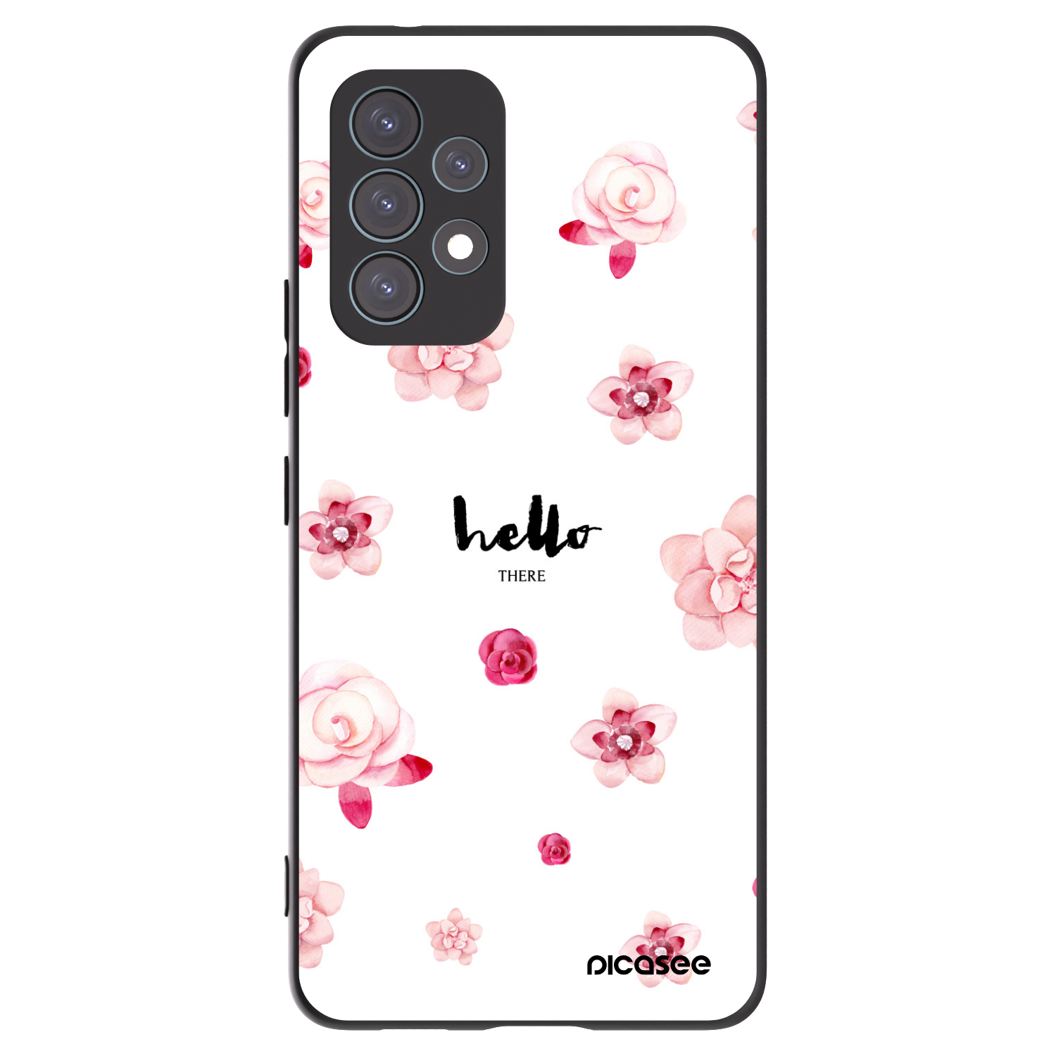 Picasee silikonowe czarne etui na Samsung Galaxy A53 5G A536 - Hello there