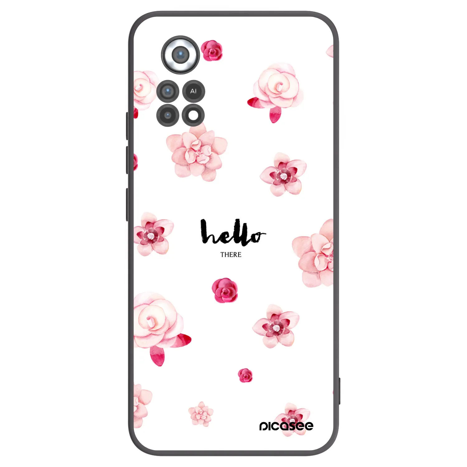 Picasee silikonowe czarne etui na Xiaomi Poco X4 Pro 5G - Hello there