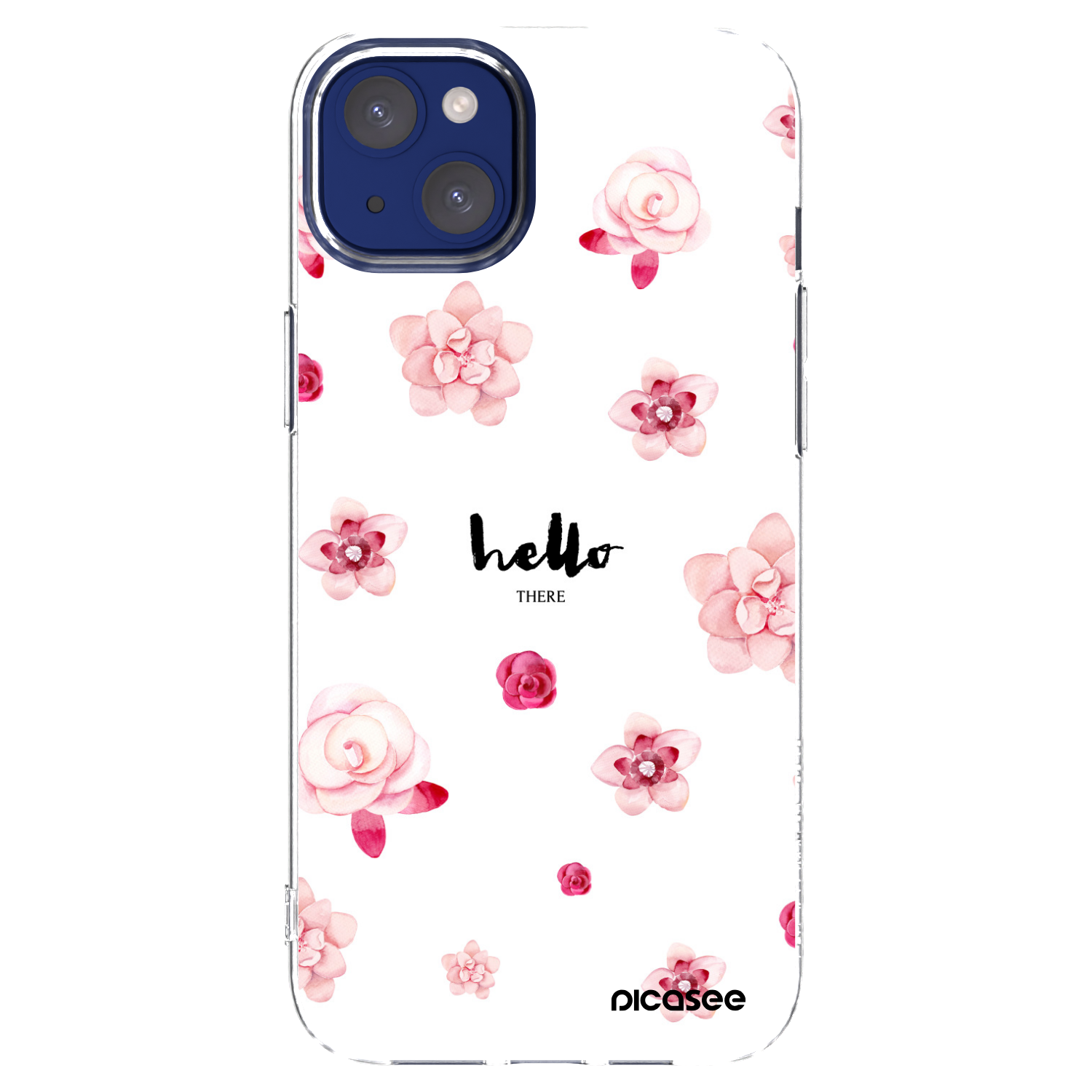 Picasee silikonowe przeźroczyste etui na Apple iPhone 14 Plus - Hello there