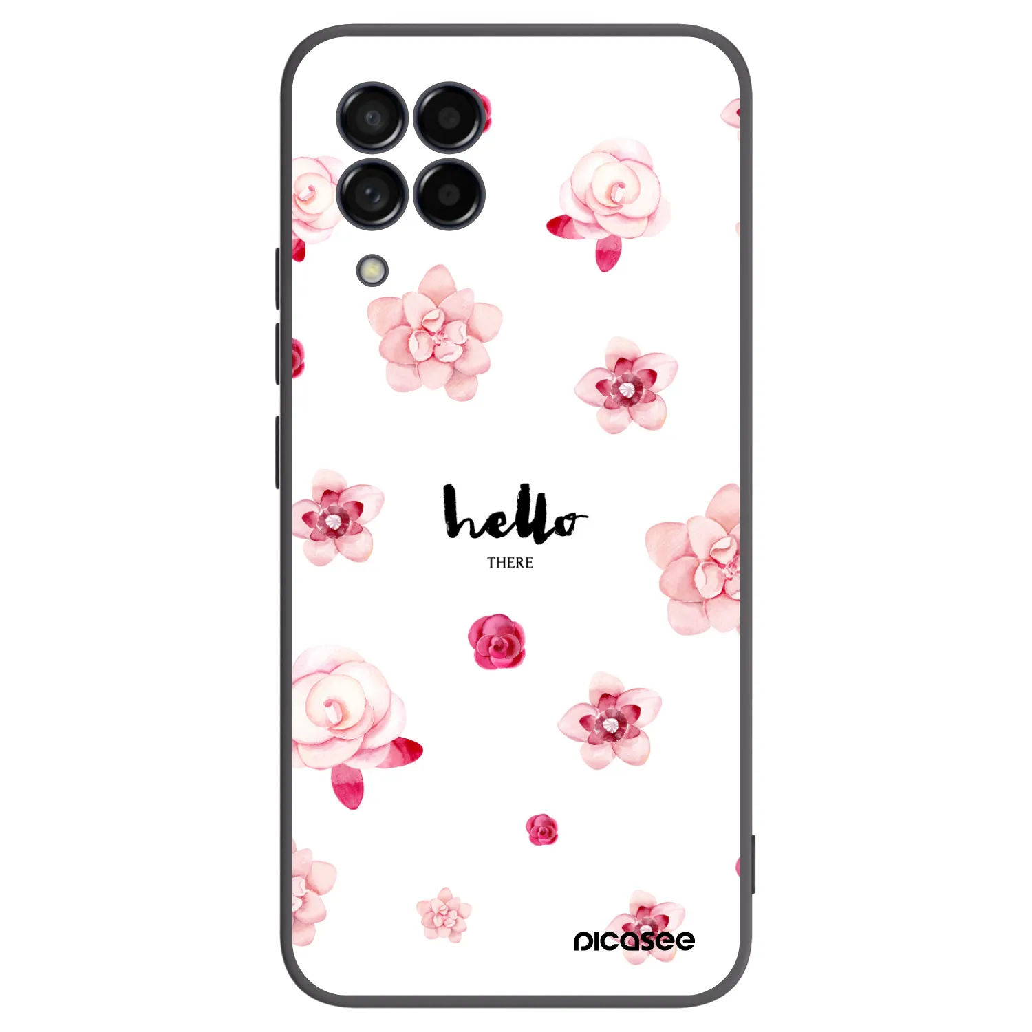 Picasee silikonowe czarne etui na Samsung Galaxy M53 5G - Hello there