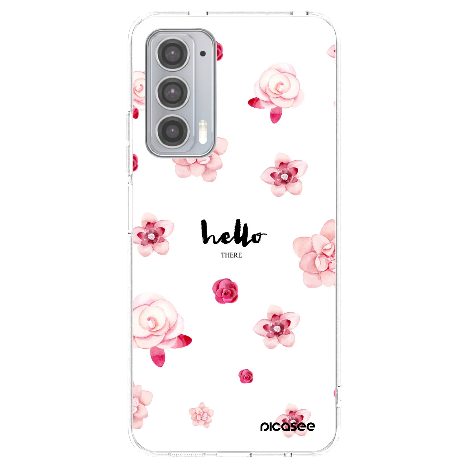 Picasee silikonowe przeźroczyste etui na Motorola Edge 20 - Hello there