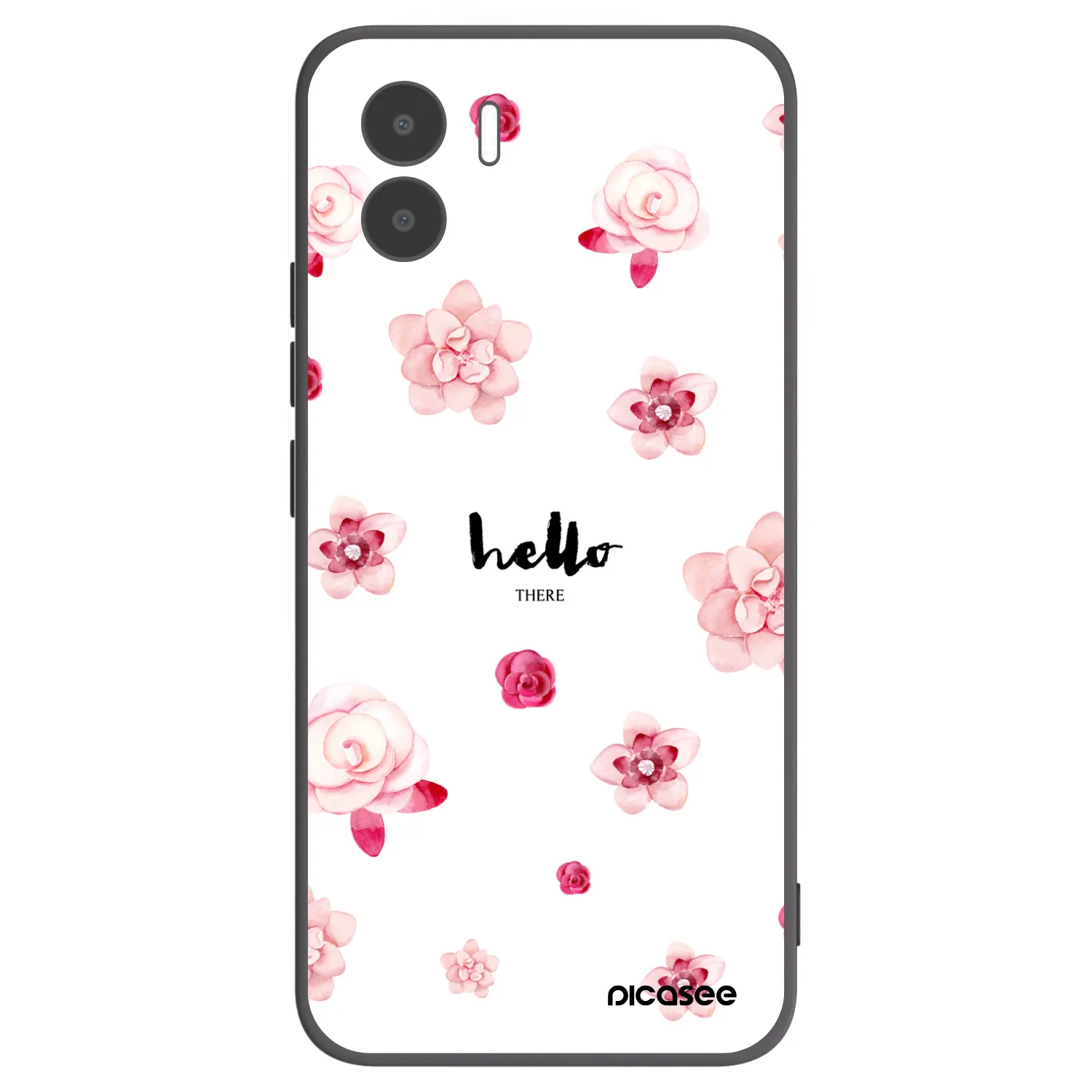 Picasee silikonowe czarne etui na Xiaomi Redmi A1 - Hello there