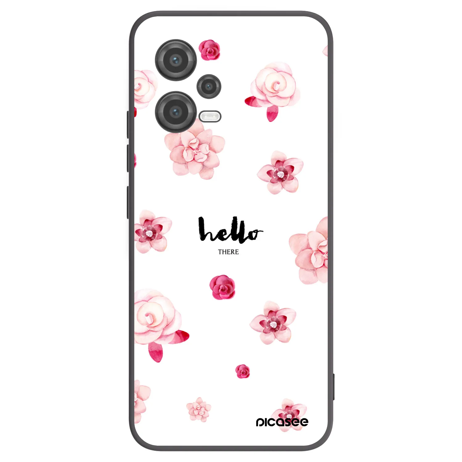 Picasee silikonowe czarne etui na Xiaomi Poco X5 - Hello there