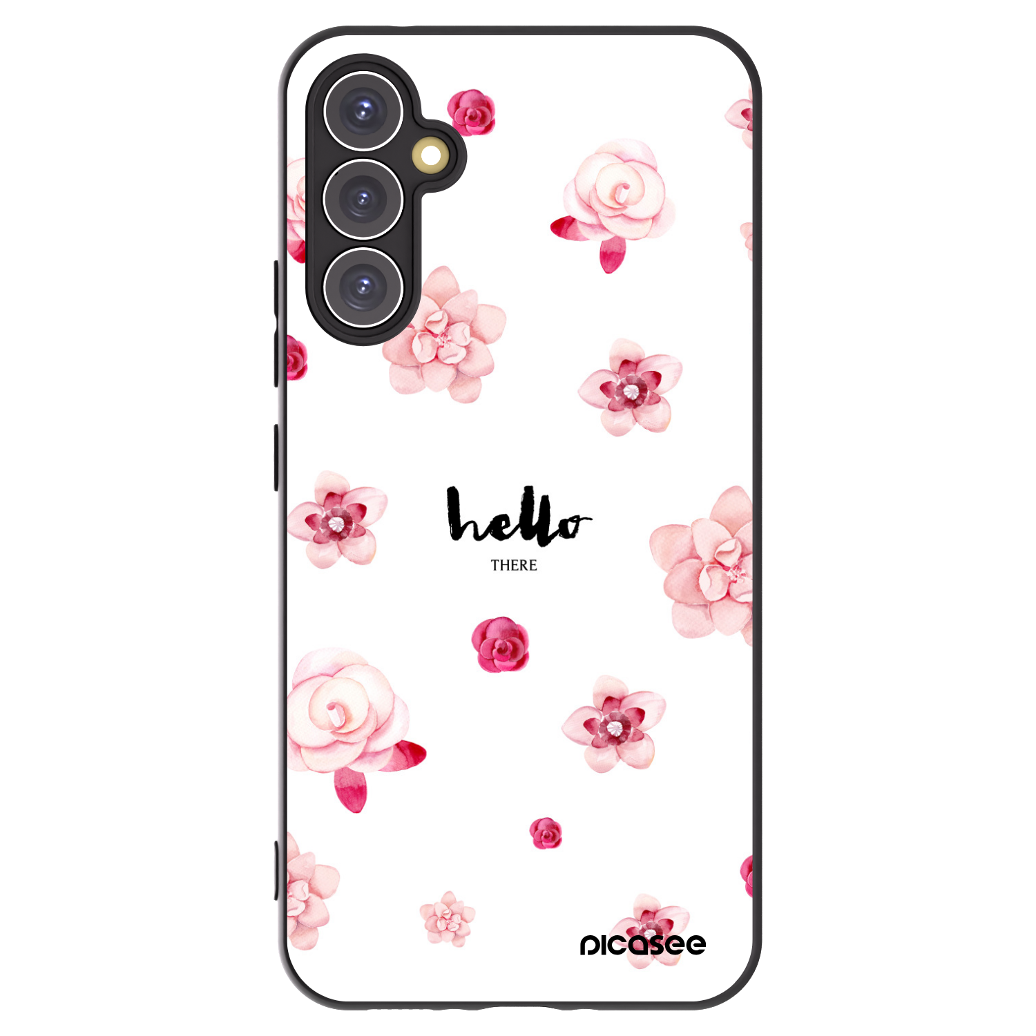 Picasee silikonowe czarne etui na Samsung Galaxy A34 5G A346B - Hello there