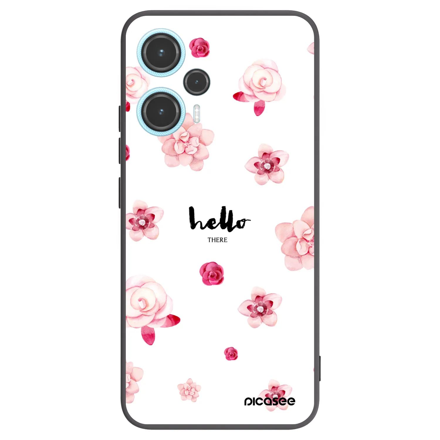 Picasee silikonowe czarne etui na Xiaomi Poco F5 - Hello there