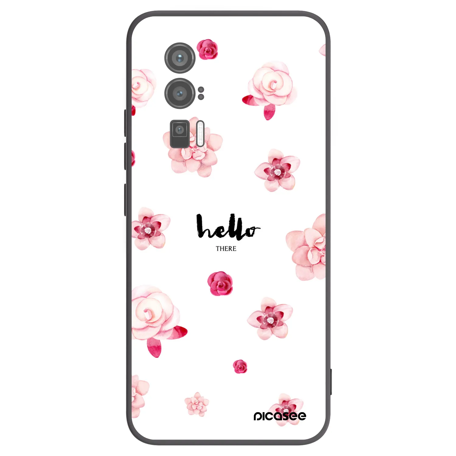 Picasee silikonowe czarne etui na Xiaomi Poco F5 Pro 5G - Hello there