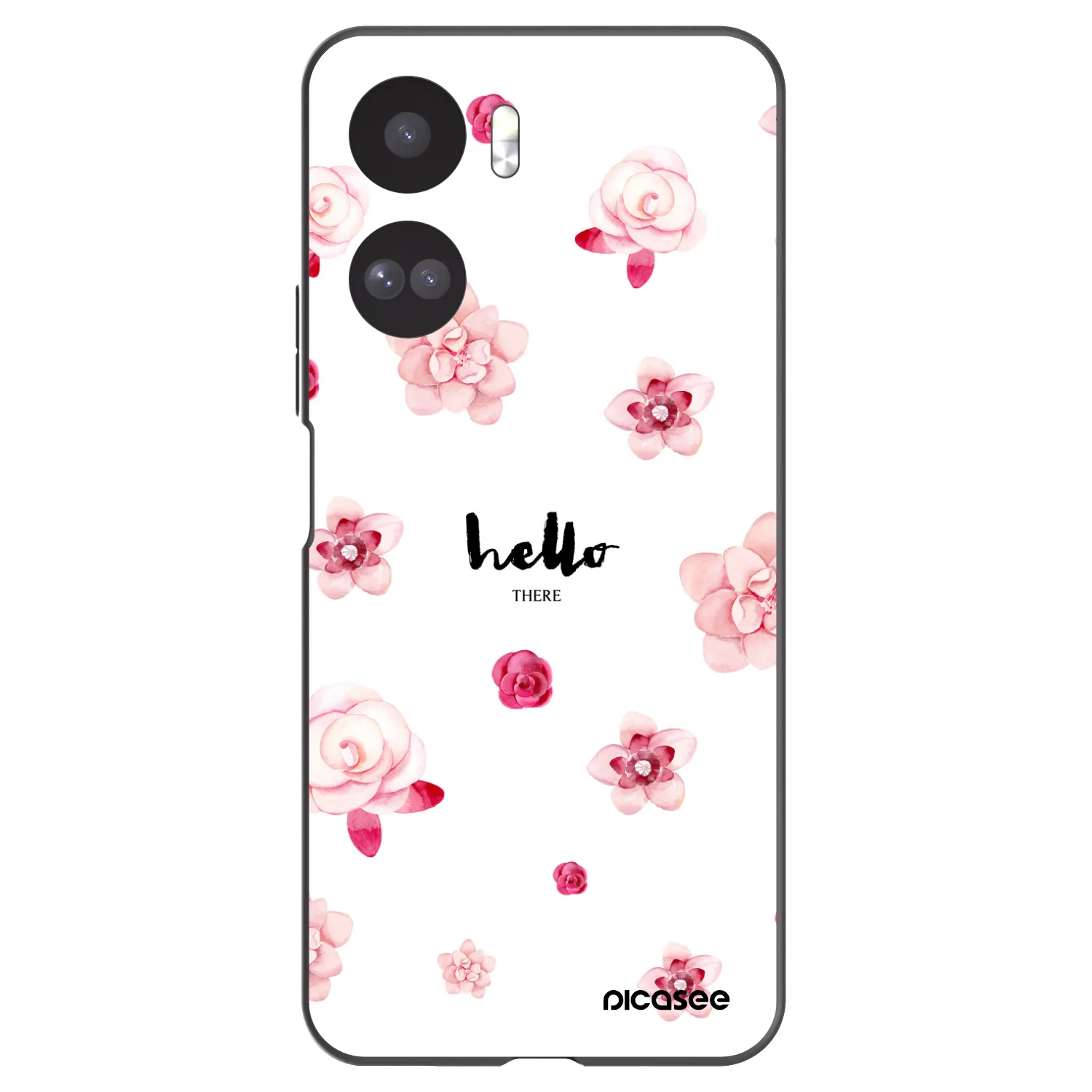 Picasee silikonowe czarne etui na Honor 90 Lite 5G - Hello there