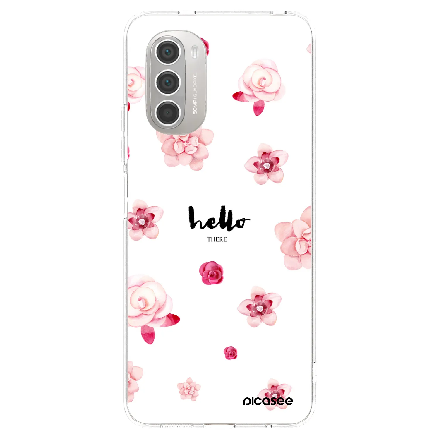 Picasee silikonowe przeźroczyste etui na Motorola Moto G51 - Hello there