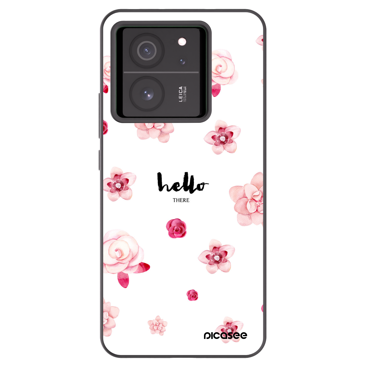Picasee silikonowe czarne etui na Xiaomi 13T - Hello there
