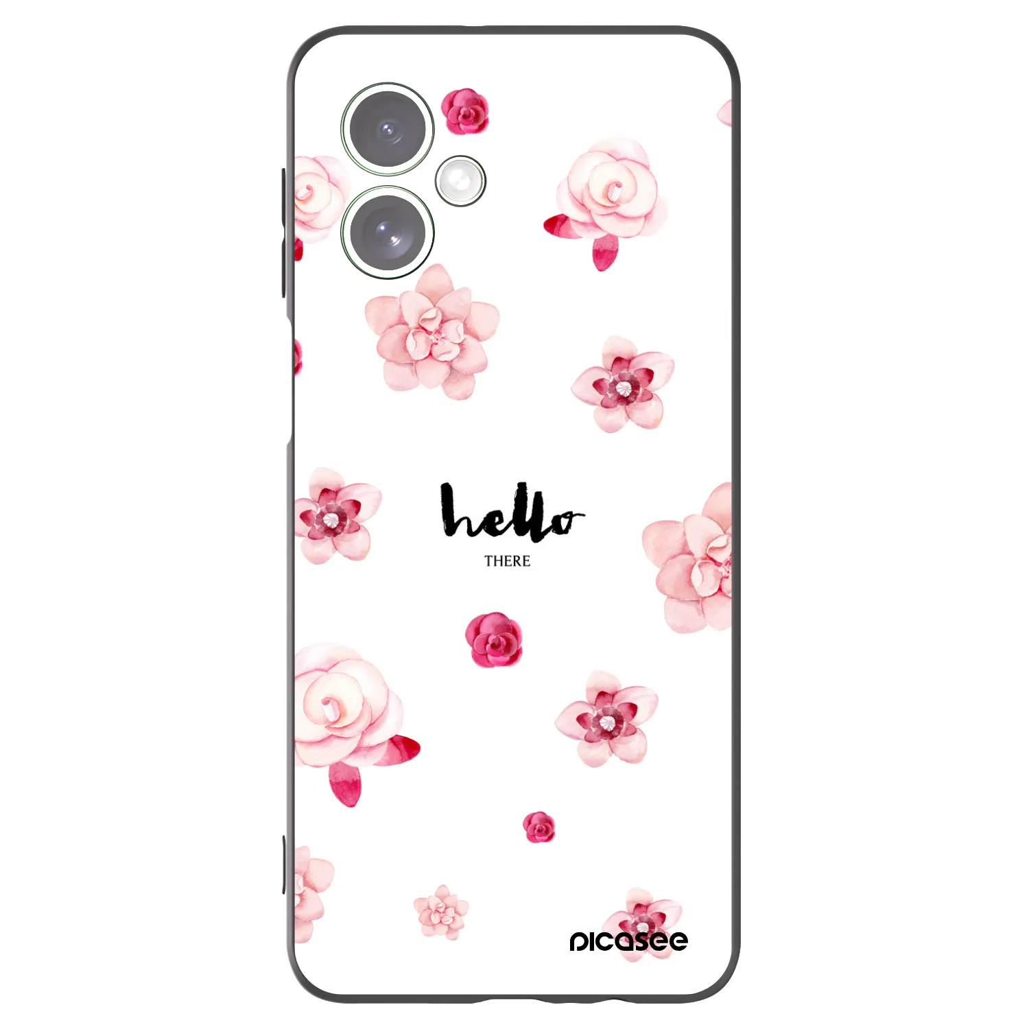 Picasee silikonowe czarne etui na Motorola Moto G54 5G - Hello there