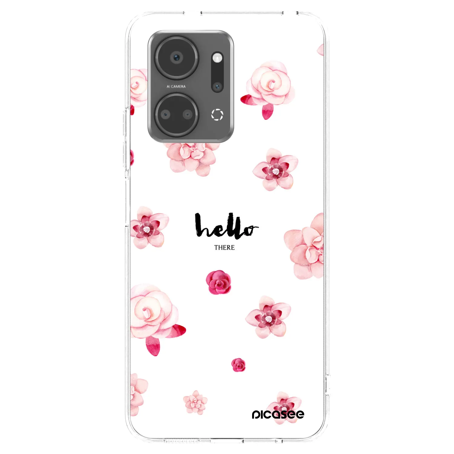 Picasee silikonowe przeźroczyste etui na Honor X7a - Hello there